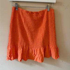 Orange Mini Skirt